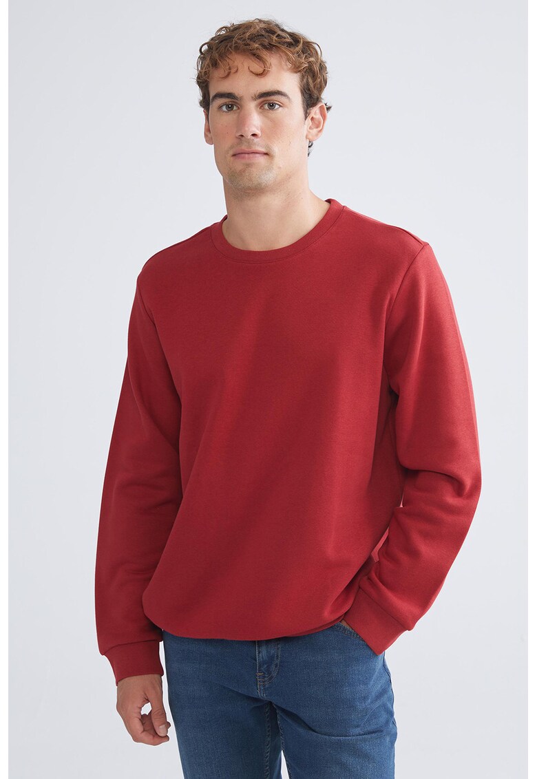 Bluza de trening cu decolteu la baza gatului