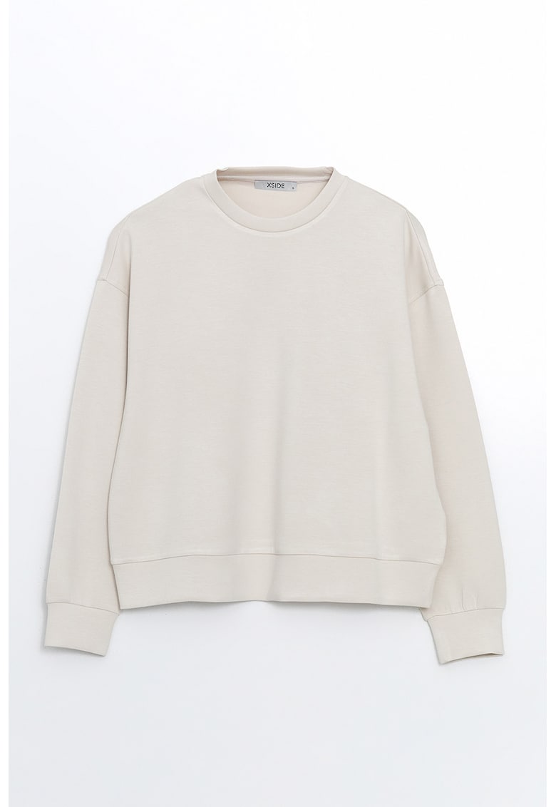 Bluza de trening din amestec de modal cu decolteu la baza gatului