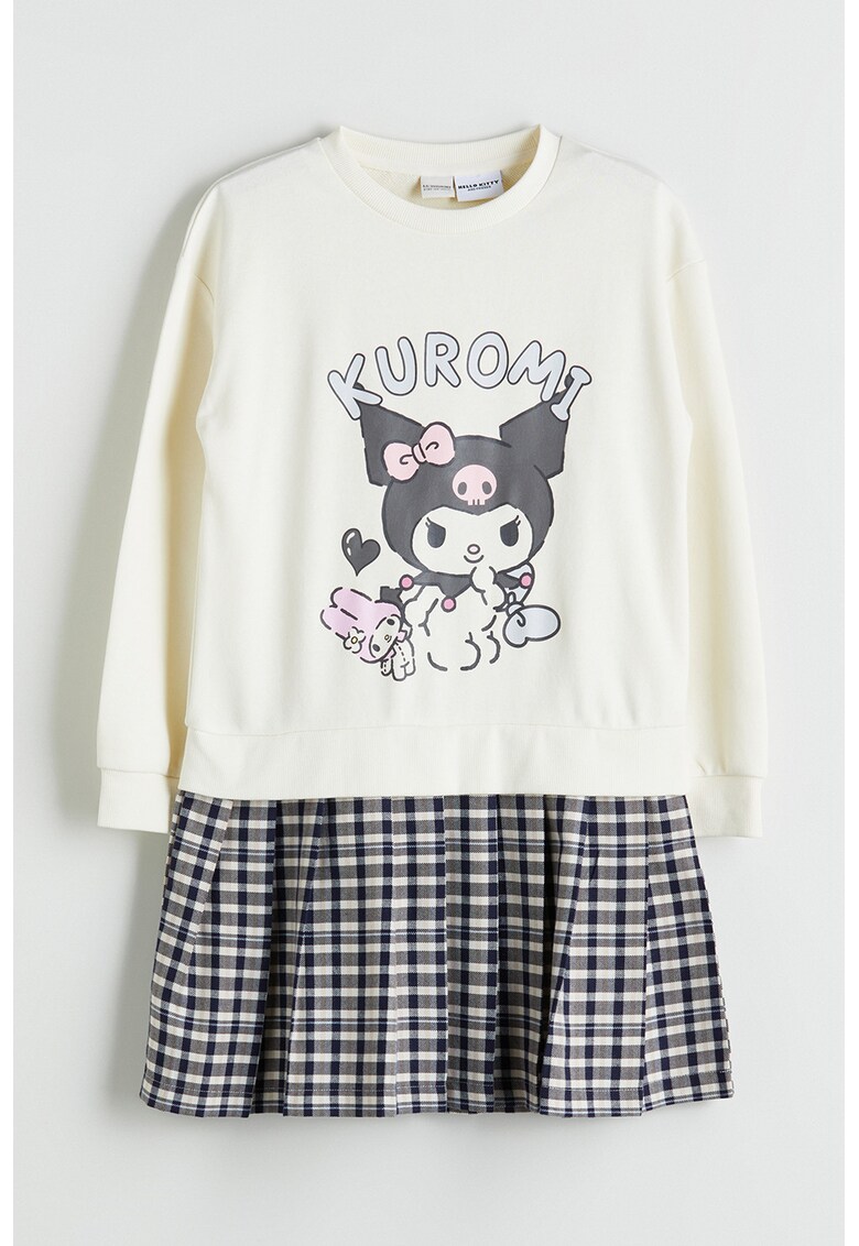 Rochie-bluza de trening cu model grafic