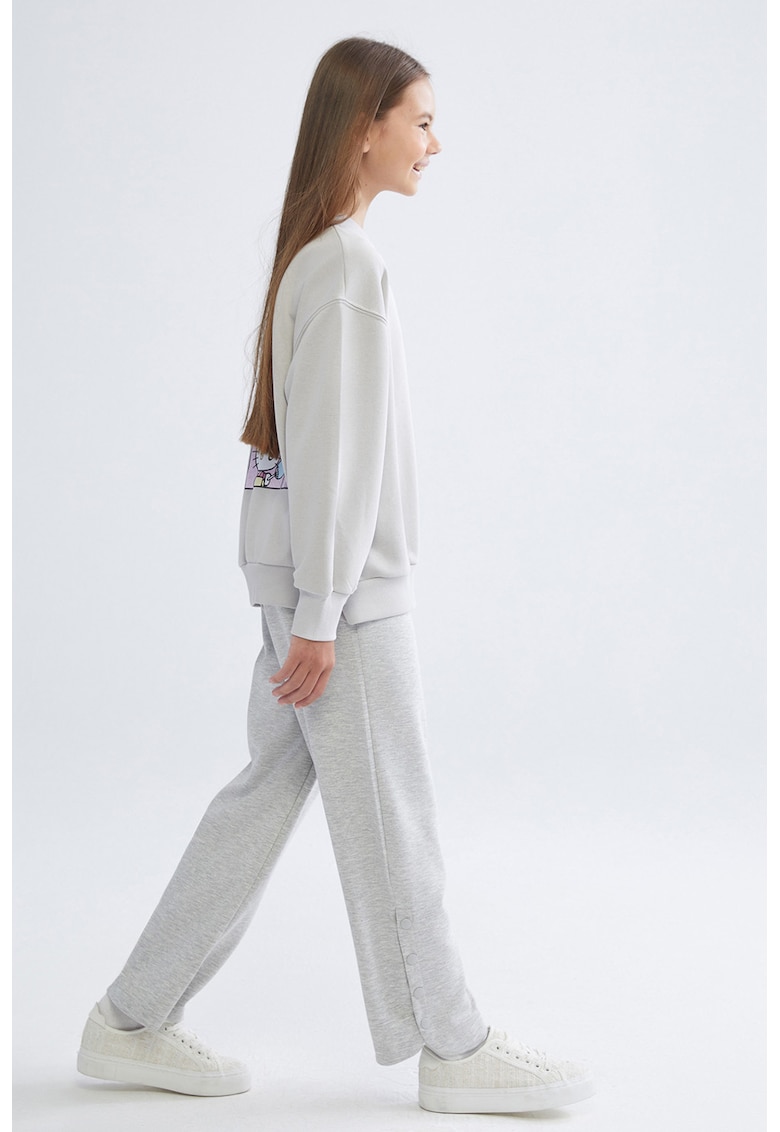 Pantaloni de trening relaxed fit cu model uni