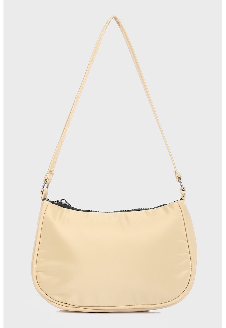 Geanta din piele ecologica cu bareta de umar si fermoar