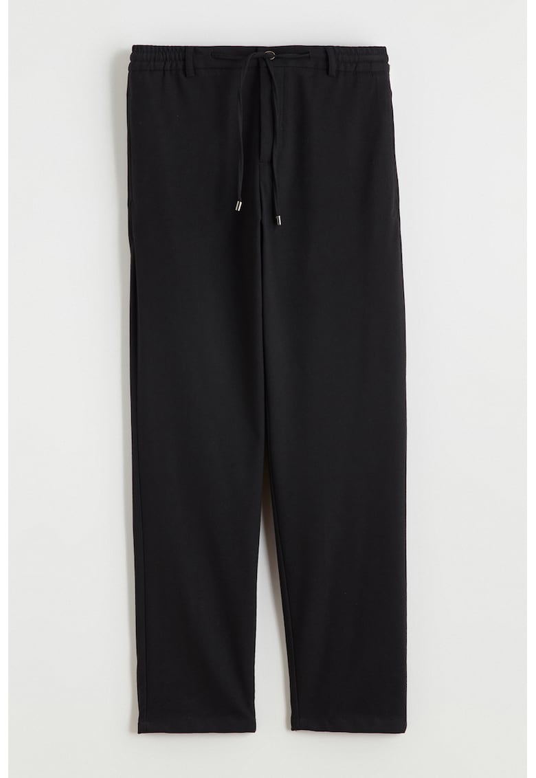 Pantaloni regular fit cu snur de ajustare Vision - Negru