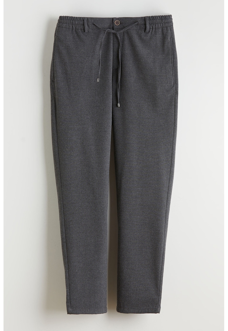 Pantaloni regular fit cu snur de ajustare Vision - Gri inchis