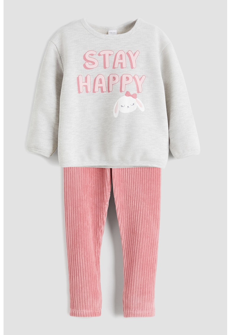 Set de bluza si colanti striati