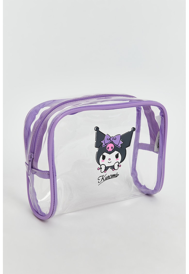 Portfard cu Kuromi - Ametist/Transparent