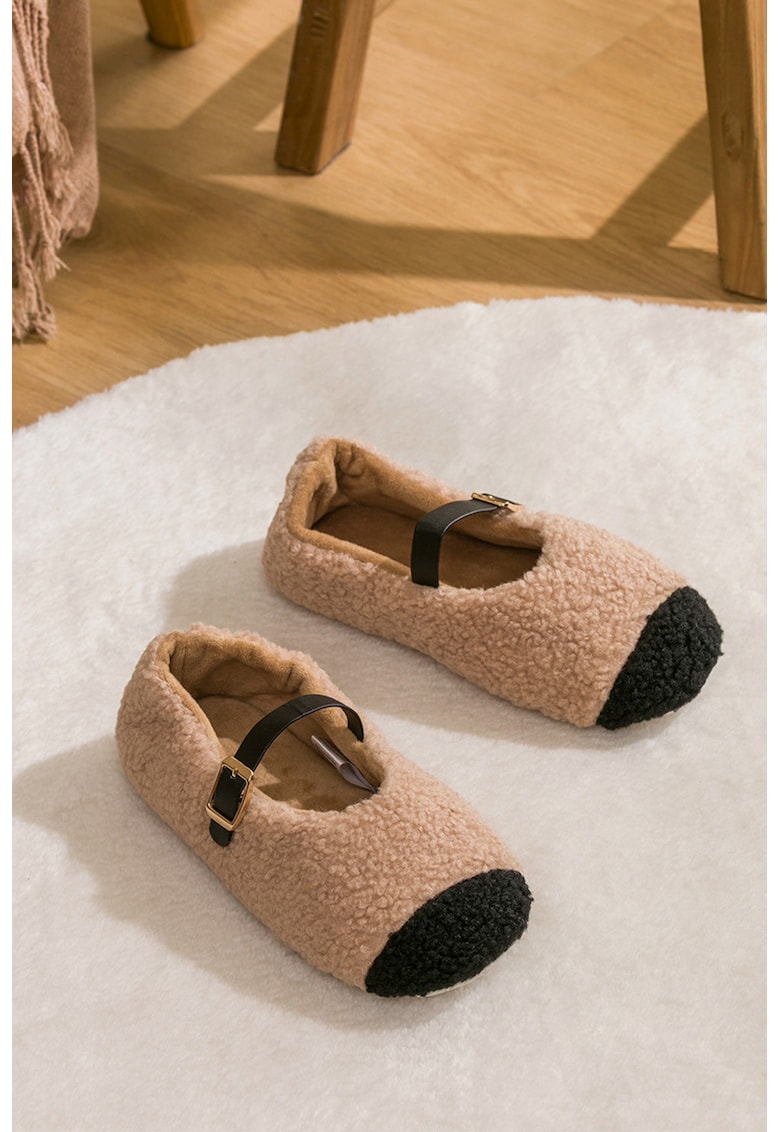 Botine de blana shearlin sintetica