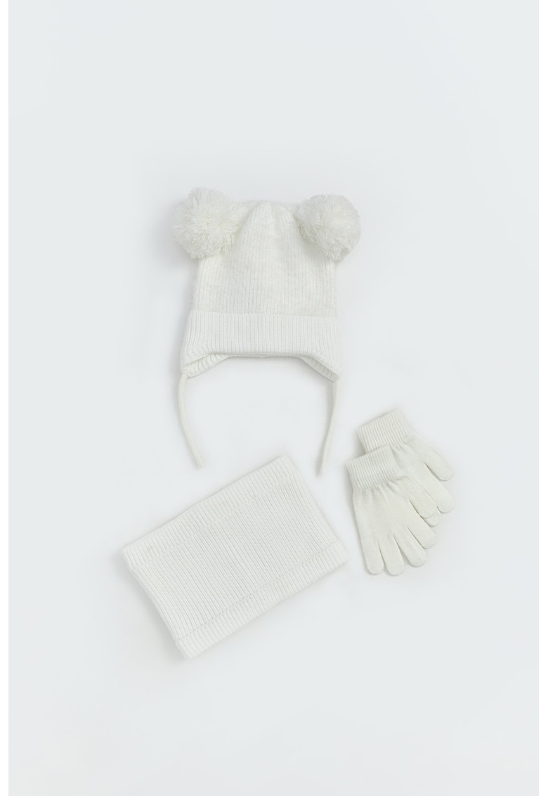 Set de caciula - fular circular si manusi