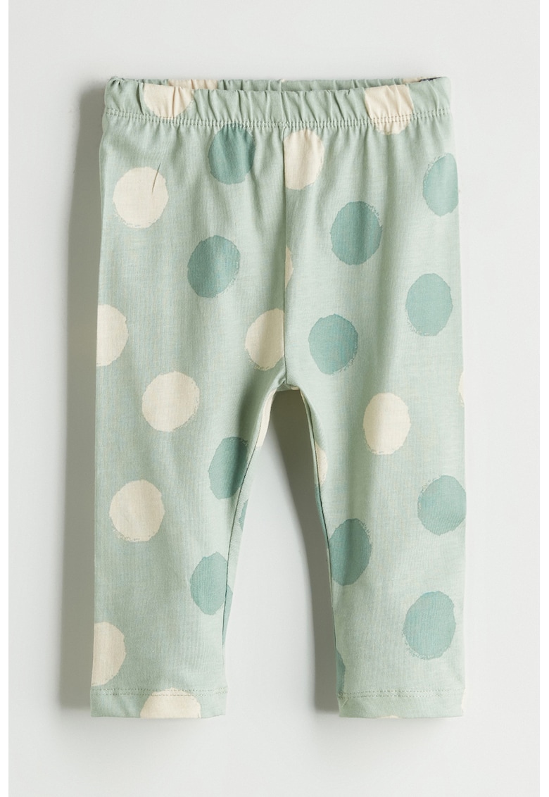 Pantaloni de pijama cu buline - Verde pal
