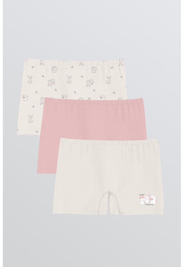 Set de boxeri cu model iepure - 3 perechi