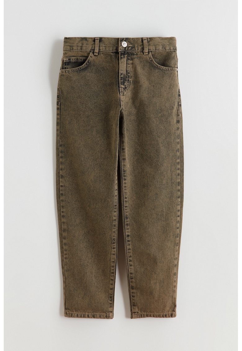 Blugi regular-fit cu model uni