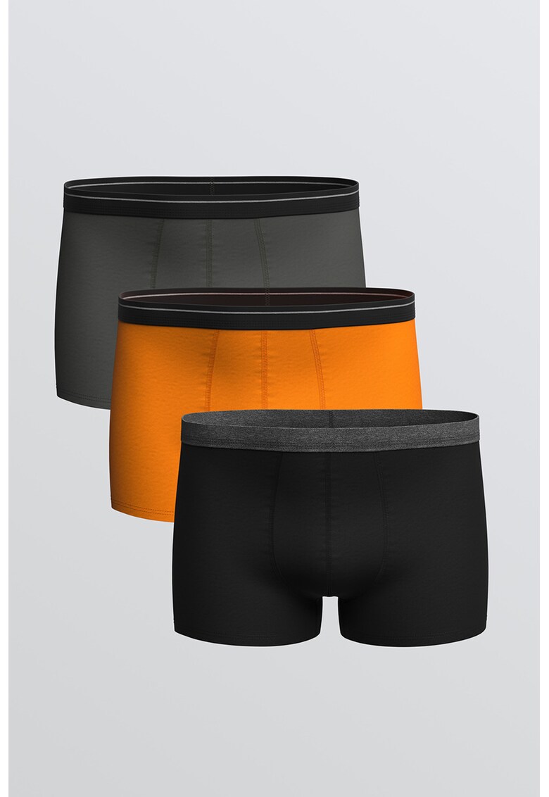 Set de boxeri cu talie medie - 3 perechi