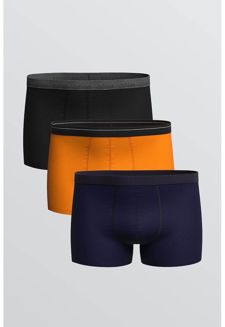 Set de boxeri cu talie medie - 3 perechi