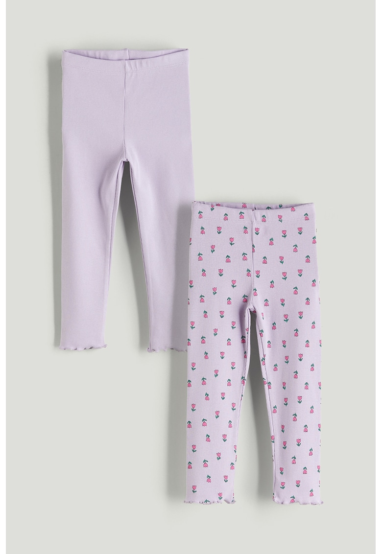 Set de colanti cu terminatii valurite - 2 perechi