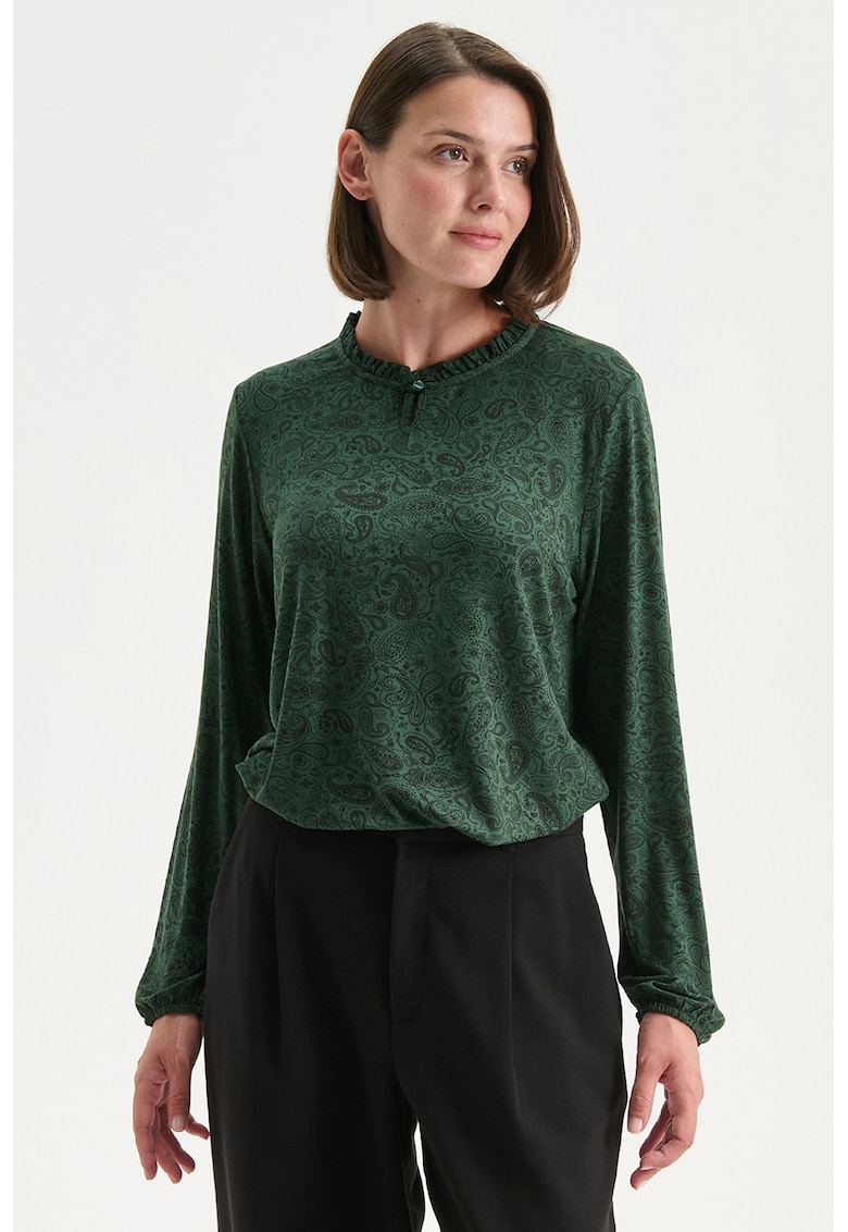 Bluza vaporoasa cu motive paisley