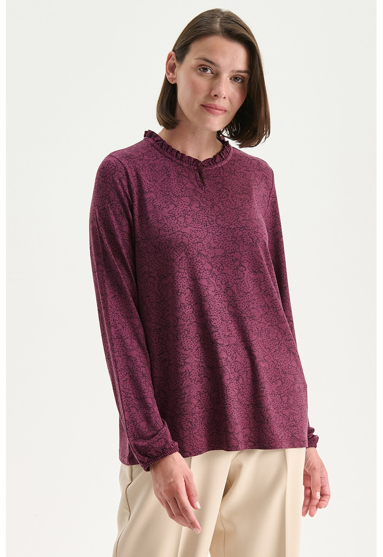 Bluza vaporoasa cu motive paisley