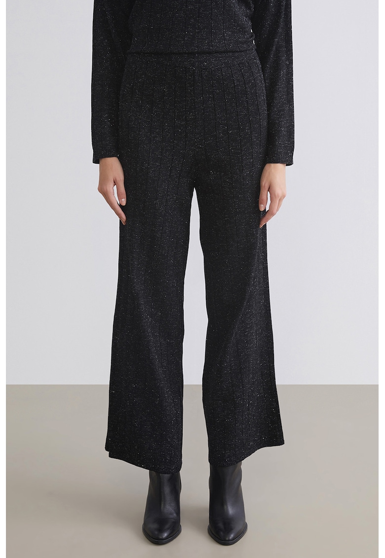 Pantaloni evazati din lurex