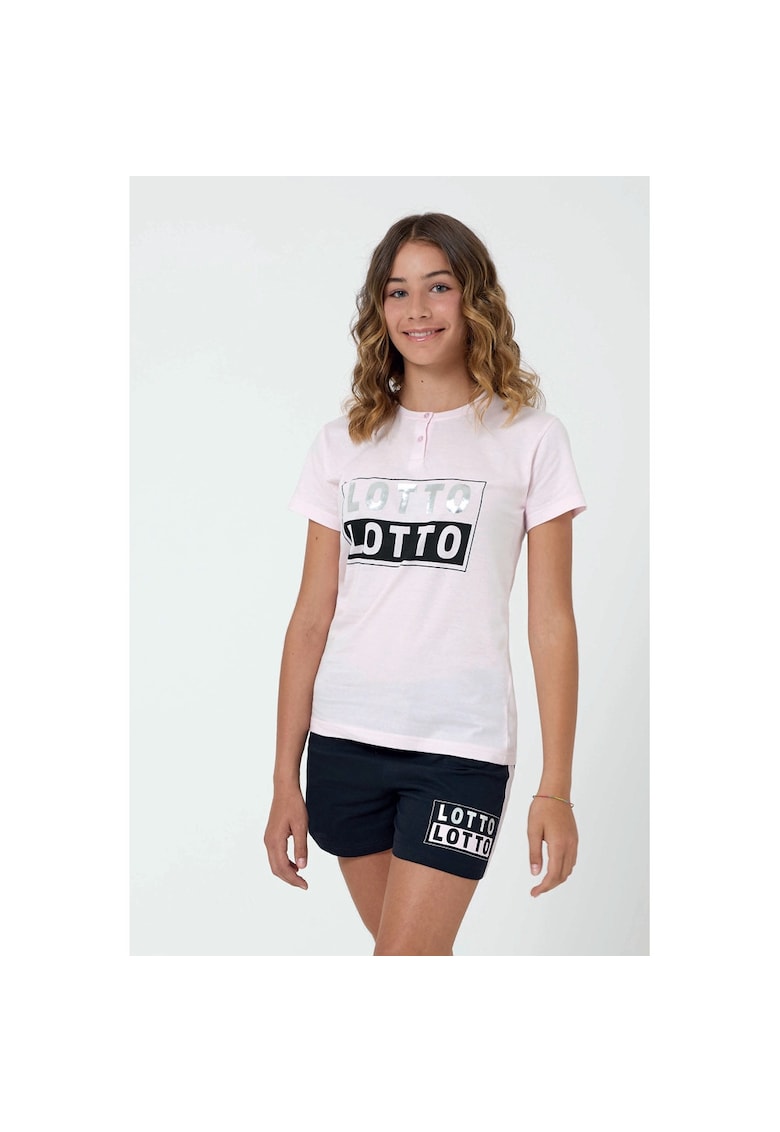 Pijama scurta cu impirimeu logo