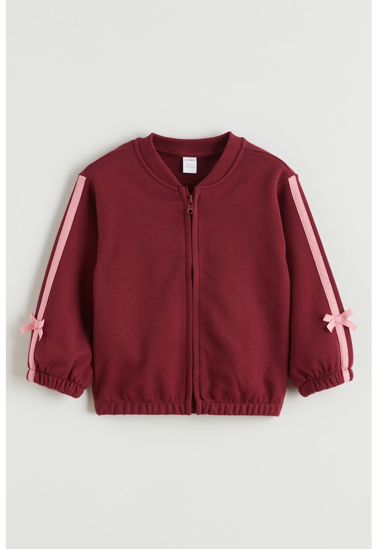 Bluza de trening din bumbac cu fermoar