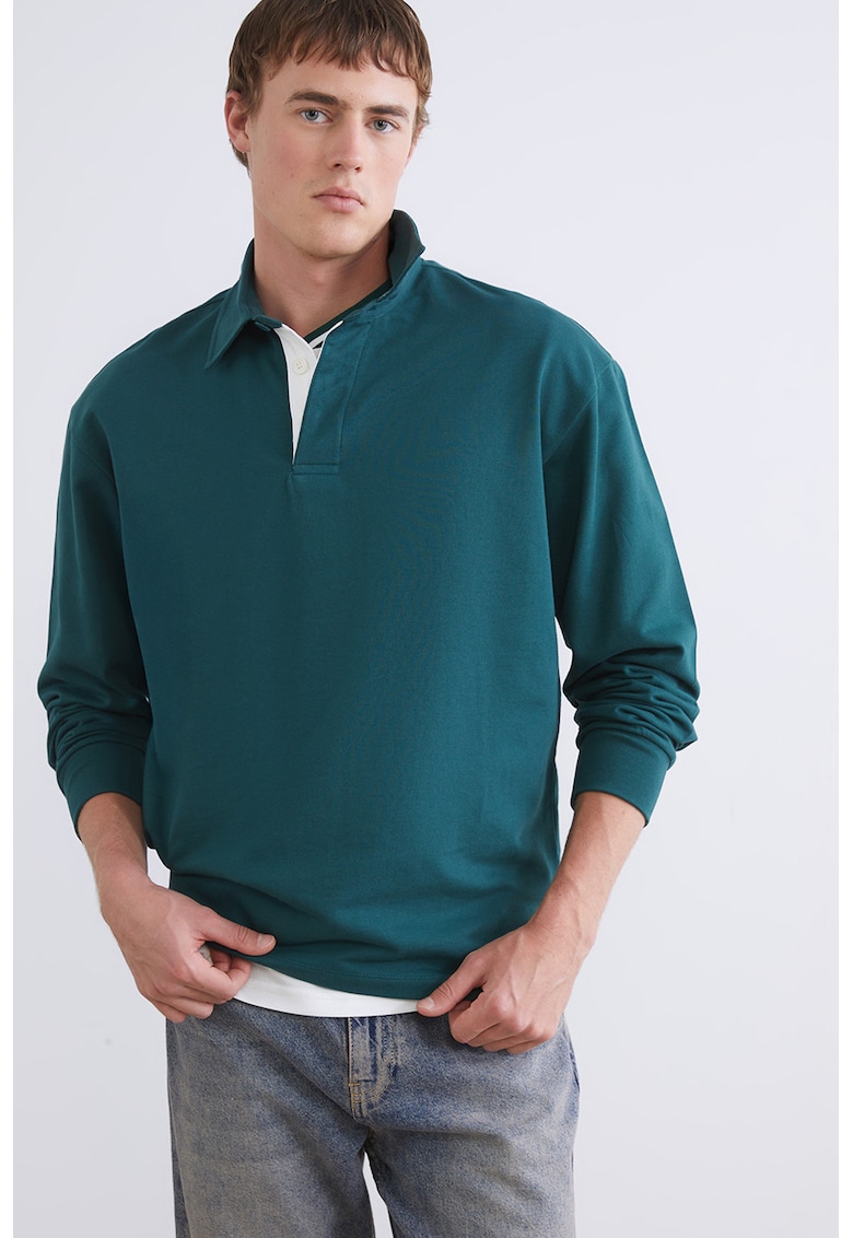 Bluza polo din bumbac