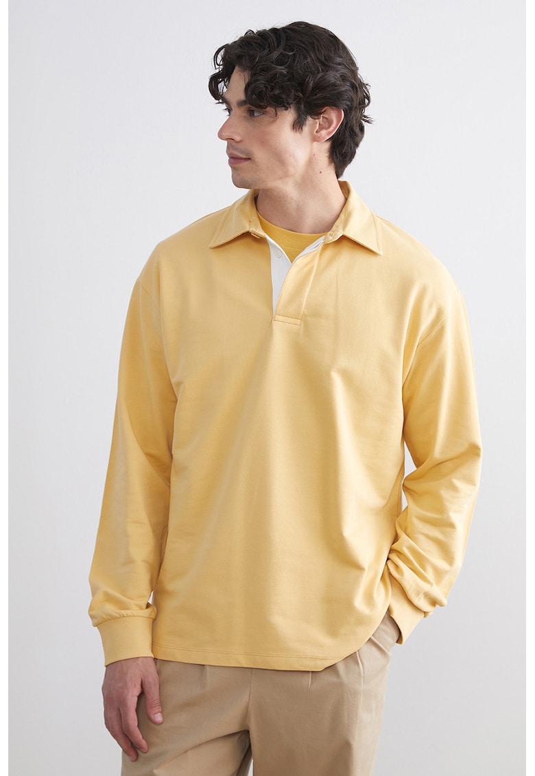 Bluza polo din bumbac