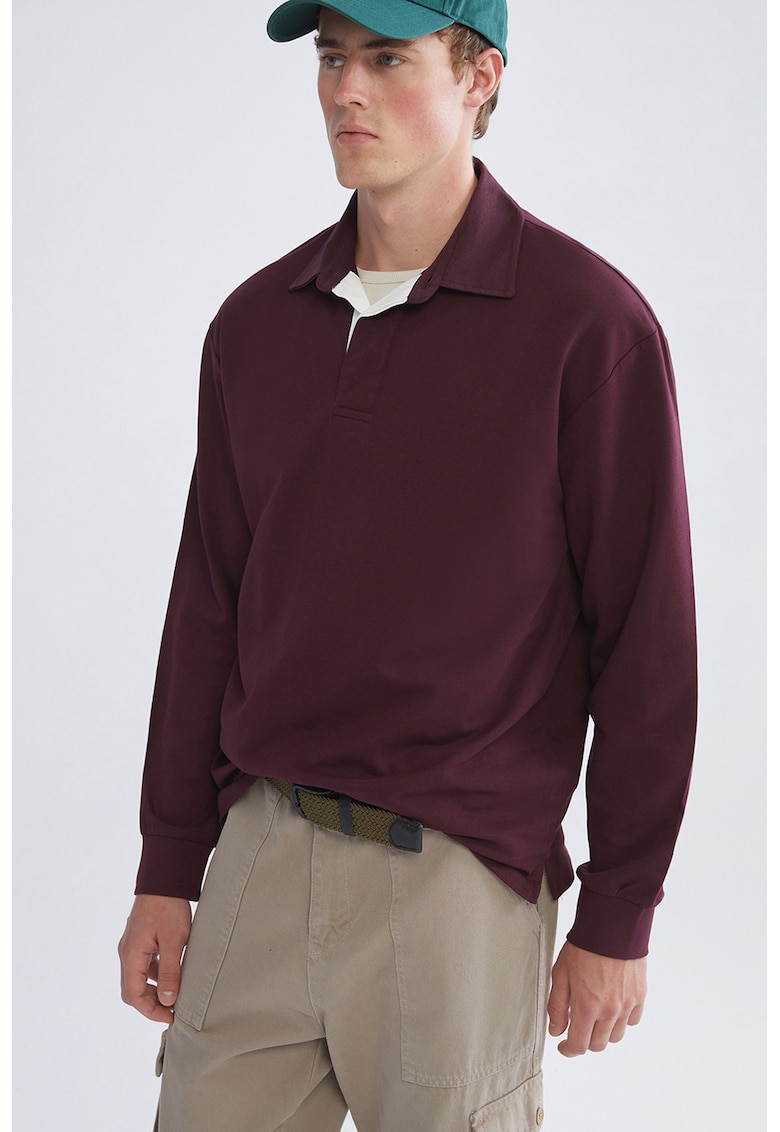 Bluza polo din bumbac