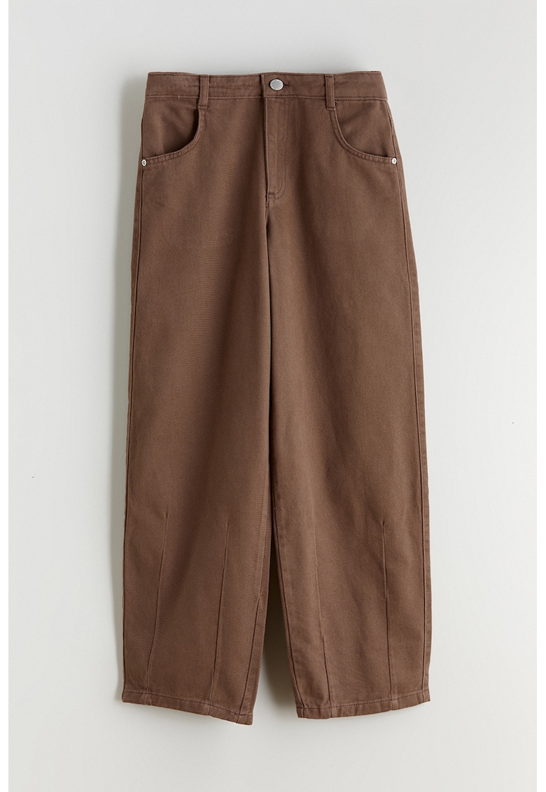 Blugi cu croiala ampla - Maro inchis