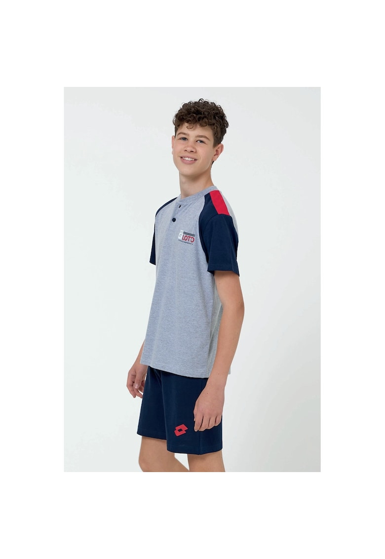 Pijama cu model colorblock