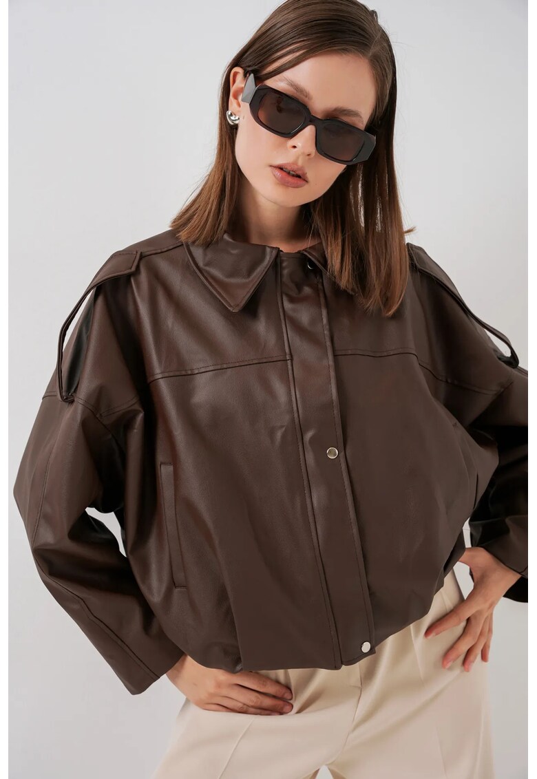 Jacheta dama - HiCCUP - Maro - Textil