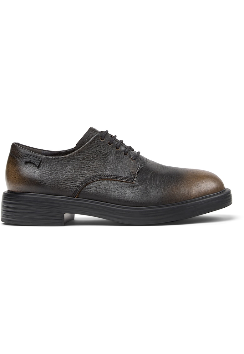 Pantofi de piele cu aspect uzat Verano - Maro inchis/Caramel