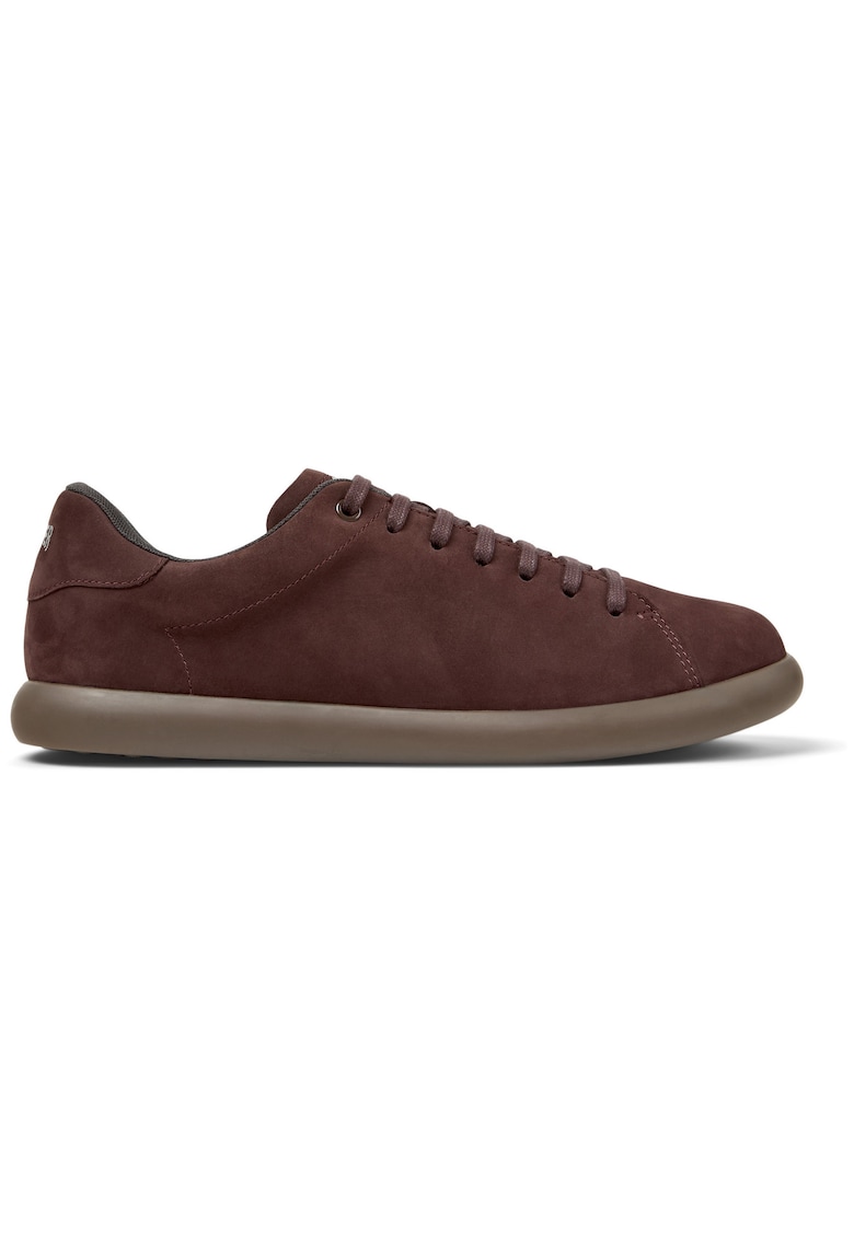 Pantofi sport de piele nabuc Pelotas Soller - Visiniu