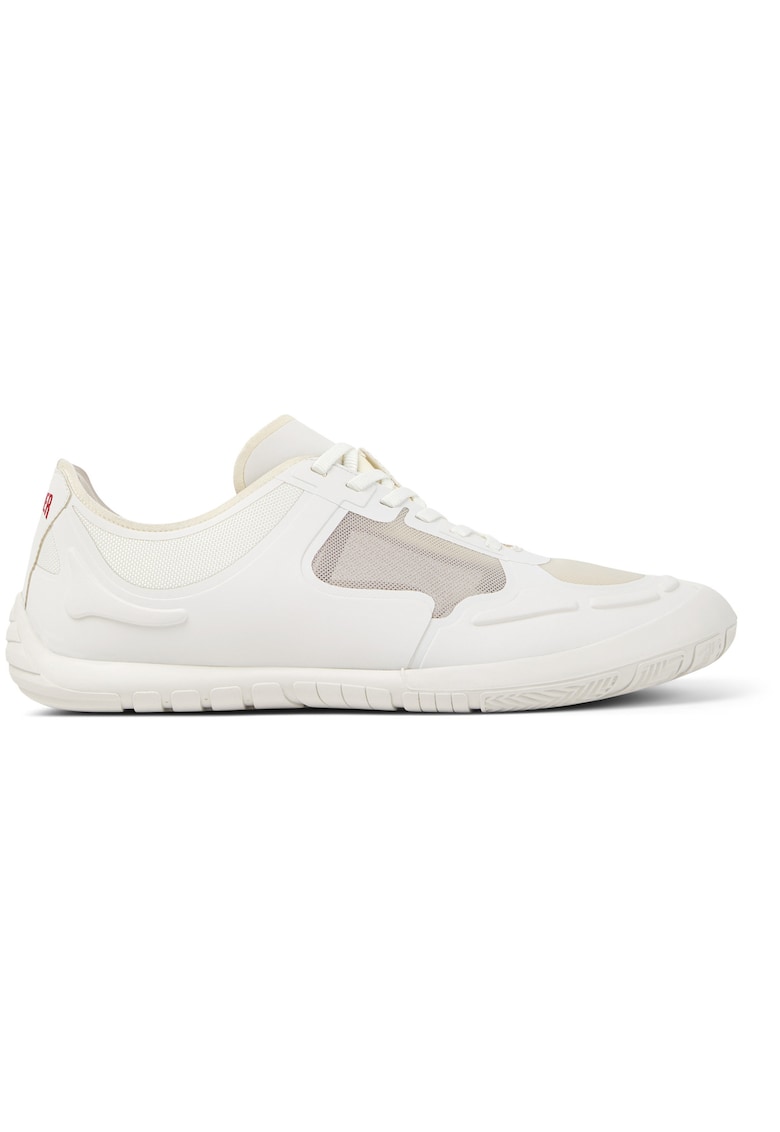 Pantofi sport low-cut cu garnituri din material sintetic - Alb/Gri