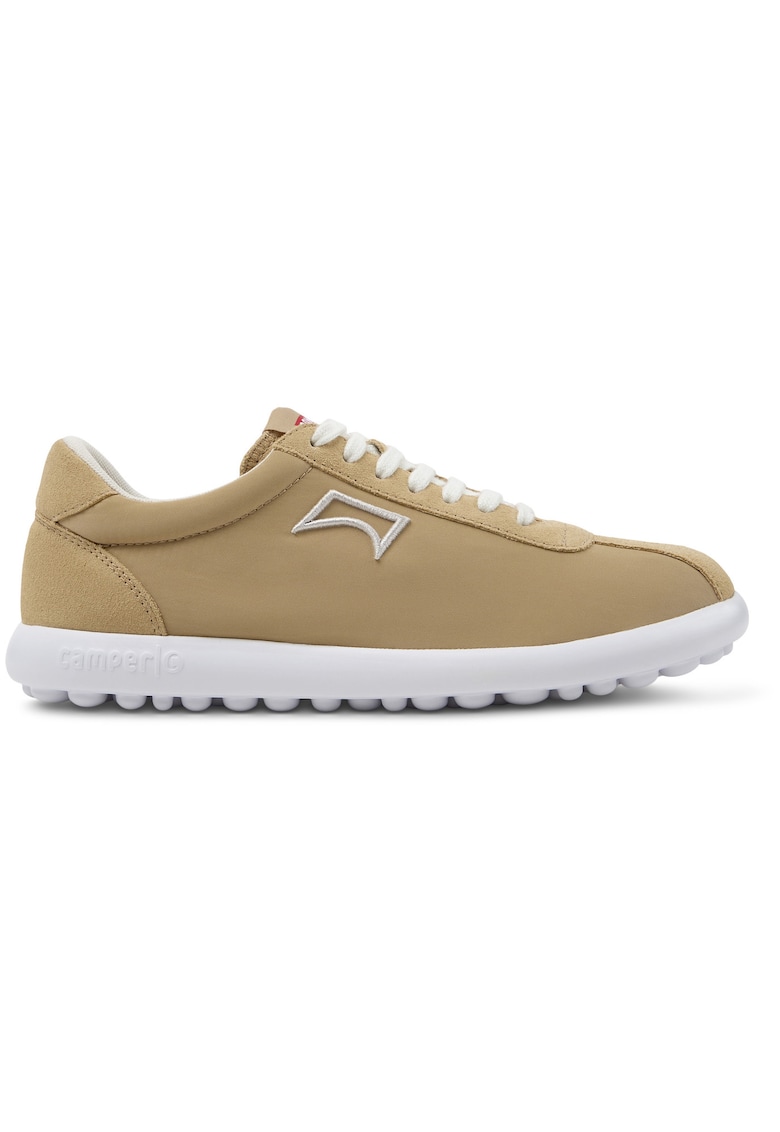 Camper Pantofi sport cu insertii din piele intoarsa Pleotas - Bej