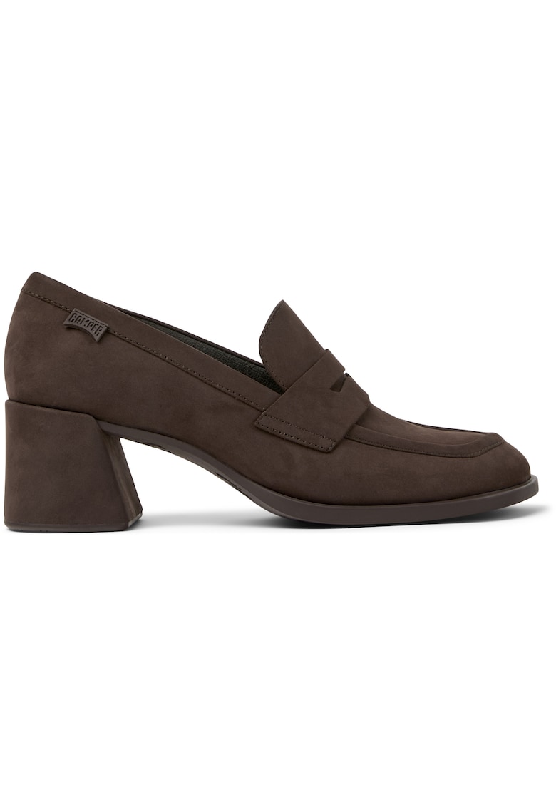 Pantofi loafer din piele nabuc Kora