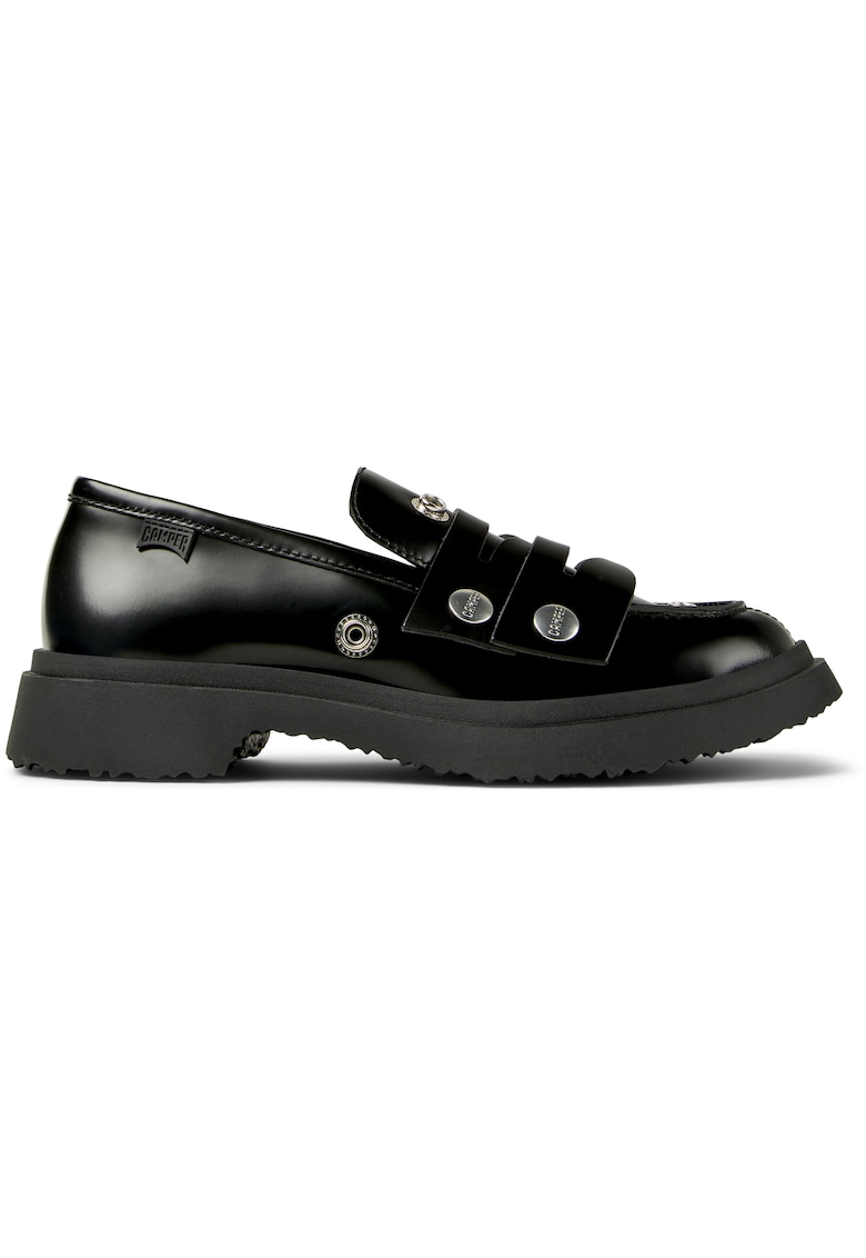 Camper Pantofi loafer din piele cu capse decorative Walden Twins - Negru