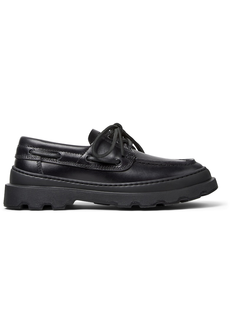 Pantofi boat din piele Brutus+ - Negru