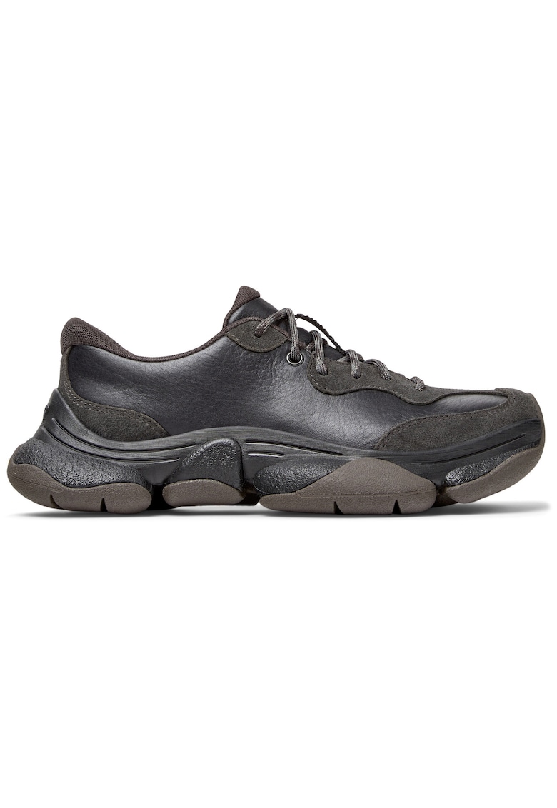 Camper Pantofi sport cu piele si garnituri din piele nabuc Karst 2 - Negru