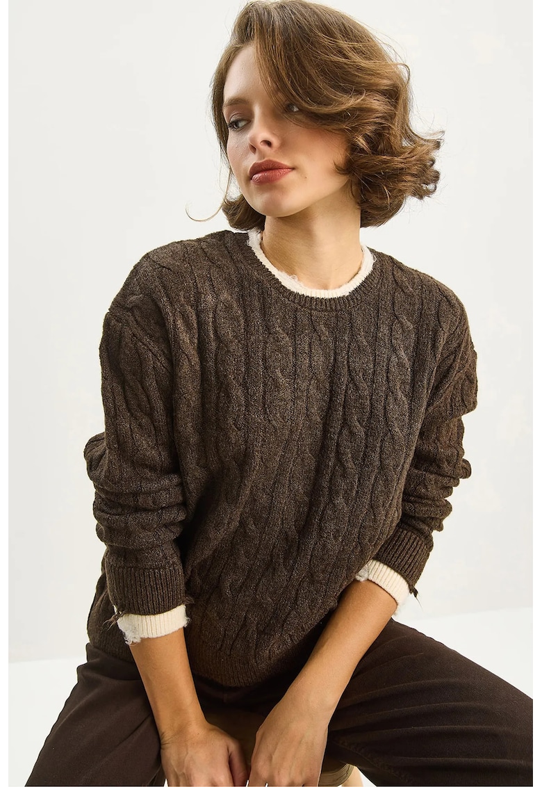 Pulovere dama - HiCCUP - Maro - Tricot -