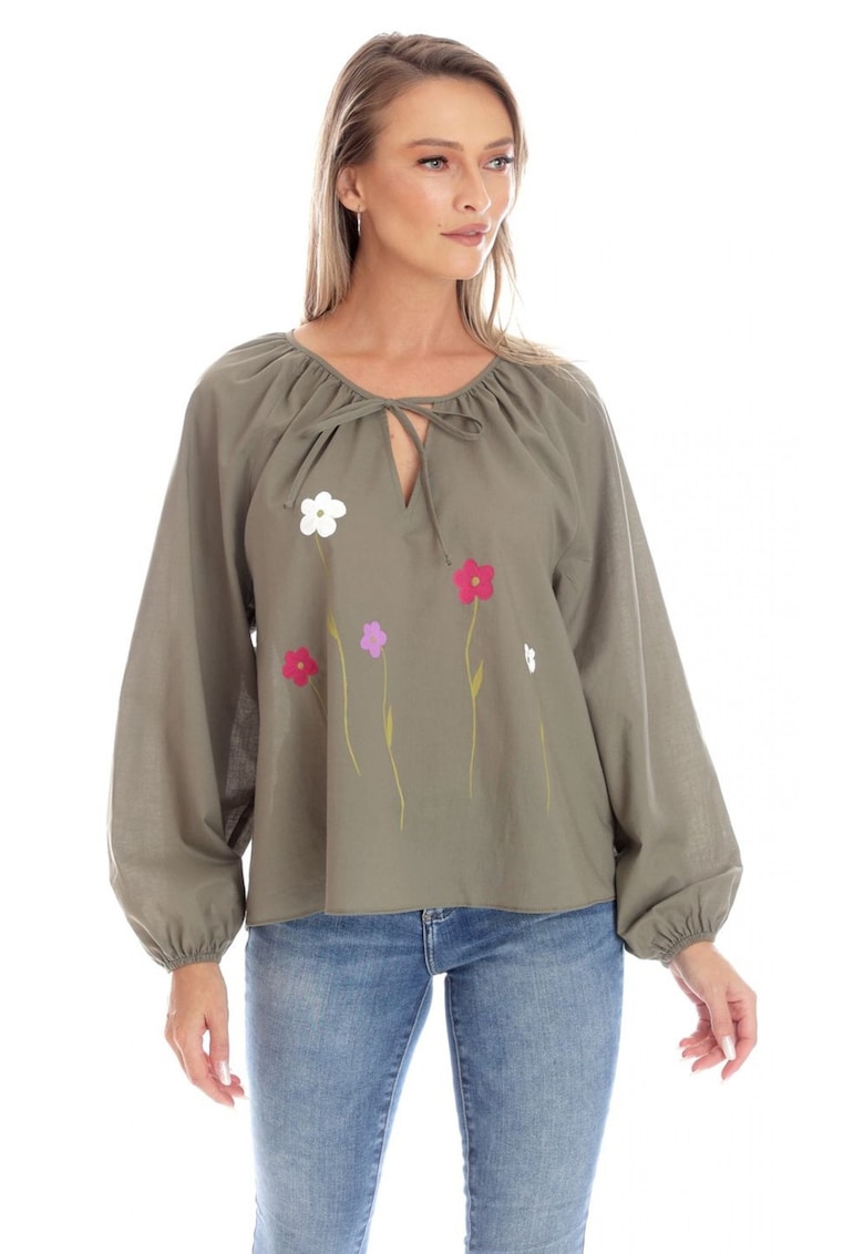 Bluza Dama - Boho - stil IE cu Pictura Realizata Manual V357