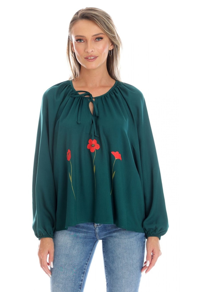 Bluza Dama - Boho - stil IE cu Pictura Realizata Manual V359