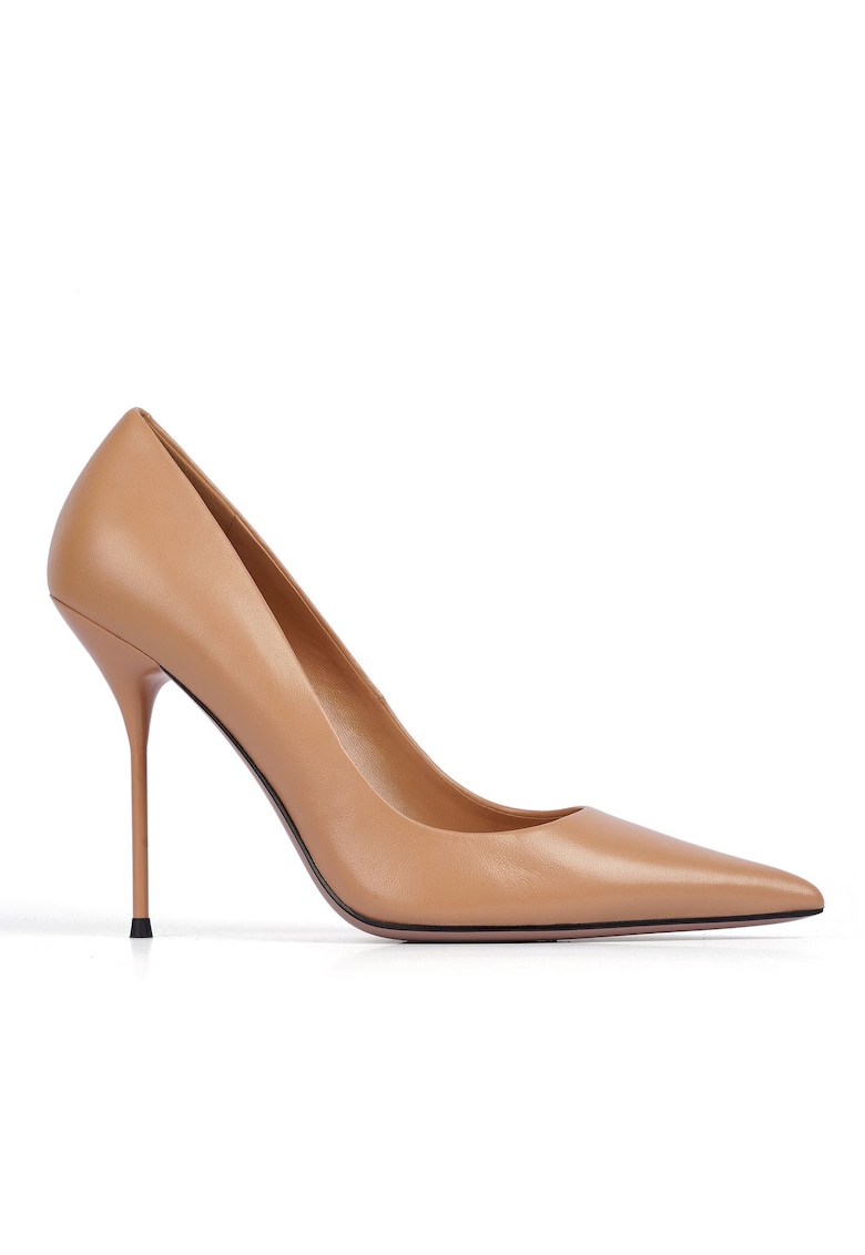 Pantofi din piele naturala cu toc stiletto Eda I