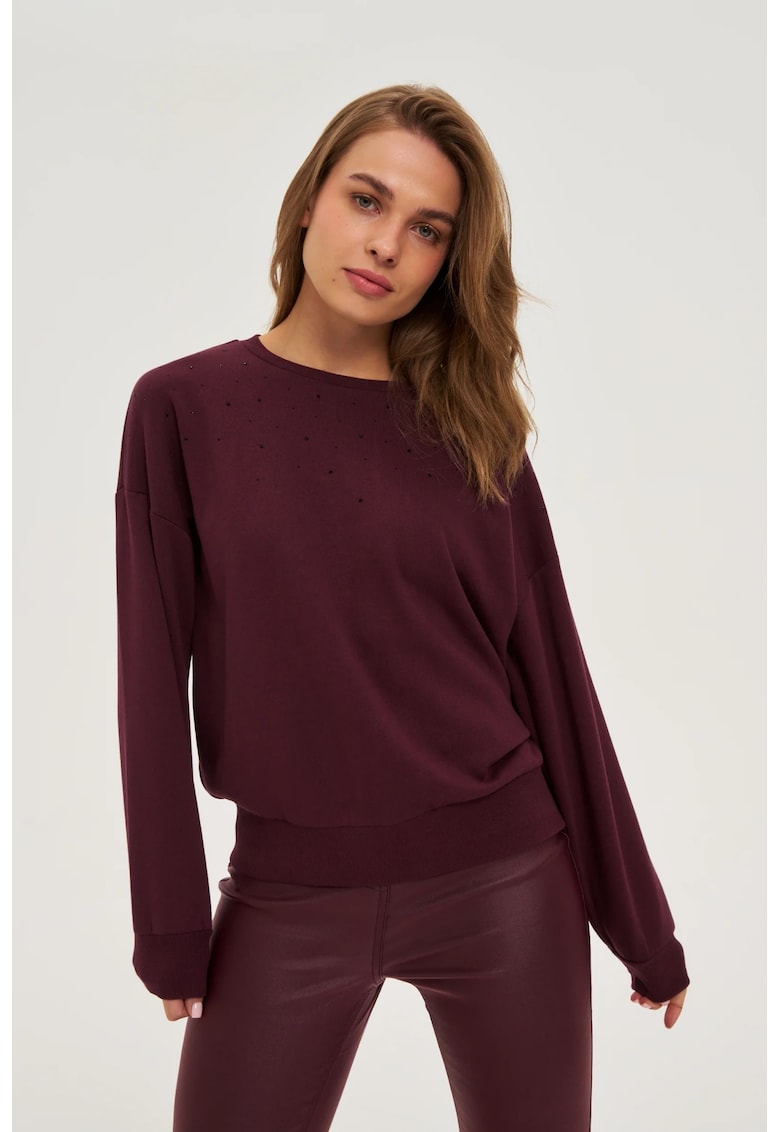 Bluza Burgundy cu Detei - Bordeaux