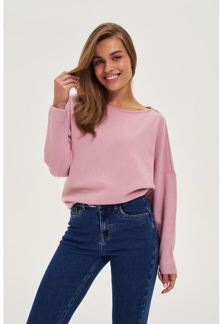 Bluza Gri Patrata - Roz