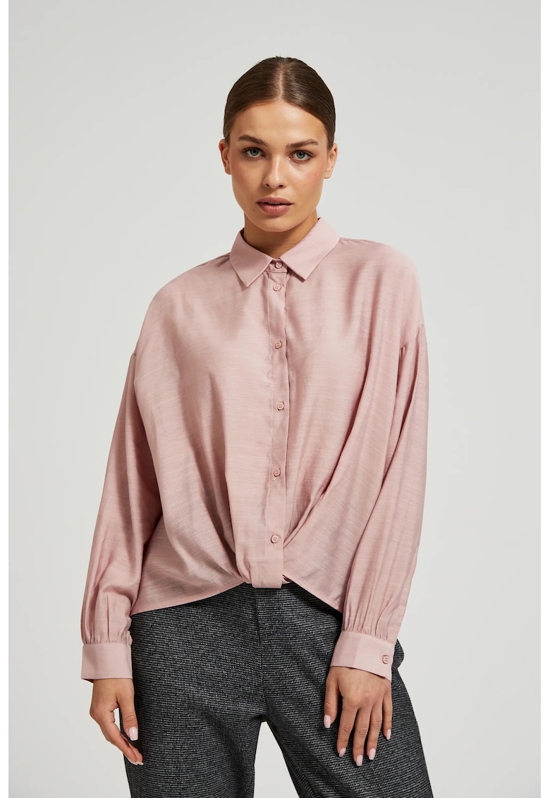 Camasa roz cu tiv asimetric - Roz