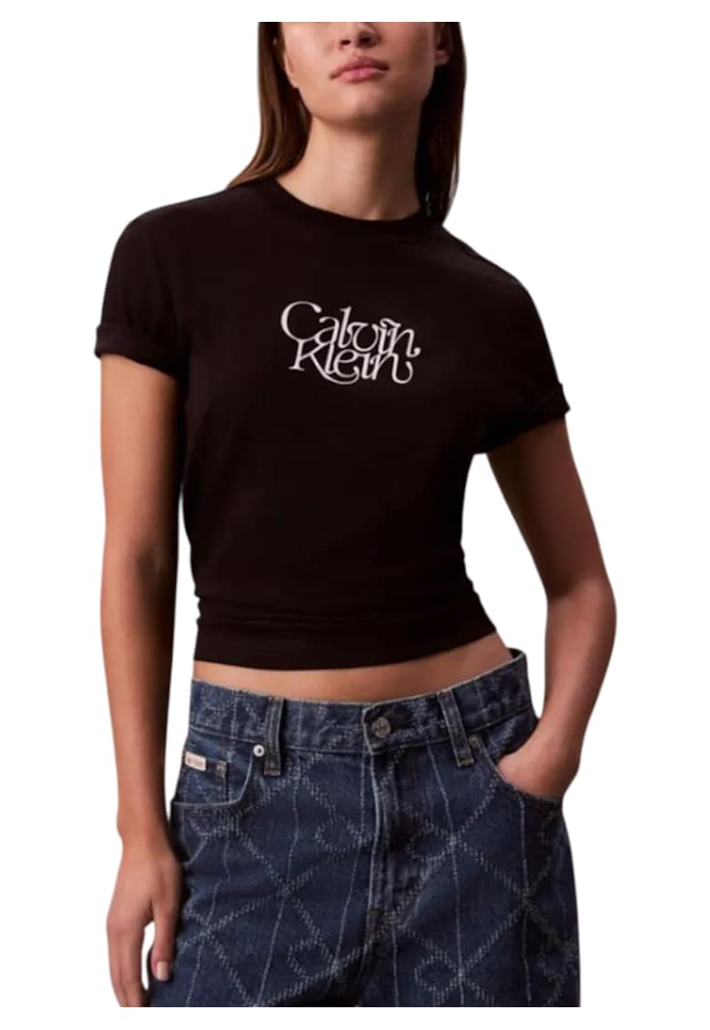 Tricou SS FITTED SCRIPT CALVIN KLEINTE-LV047D210G-UB1