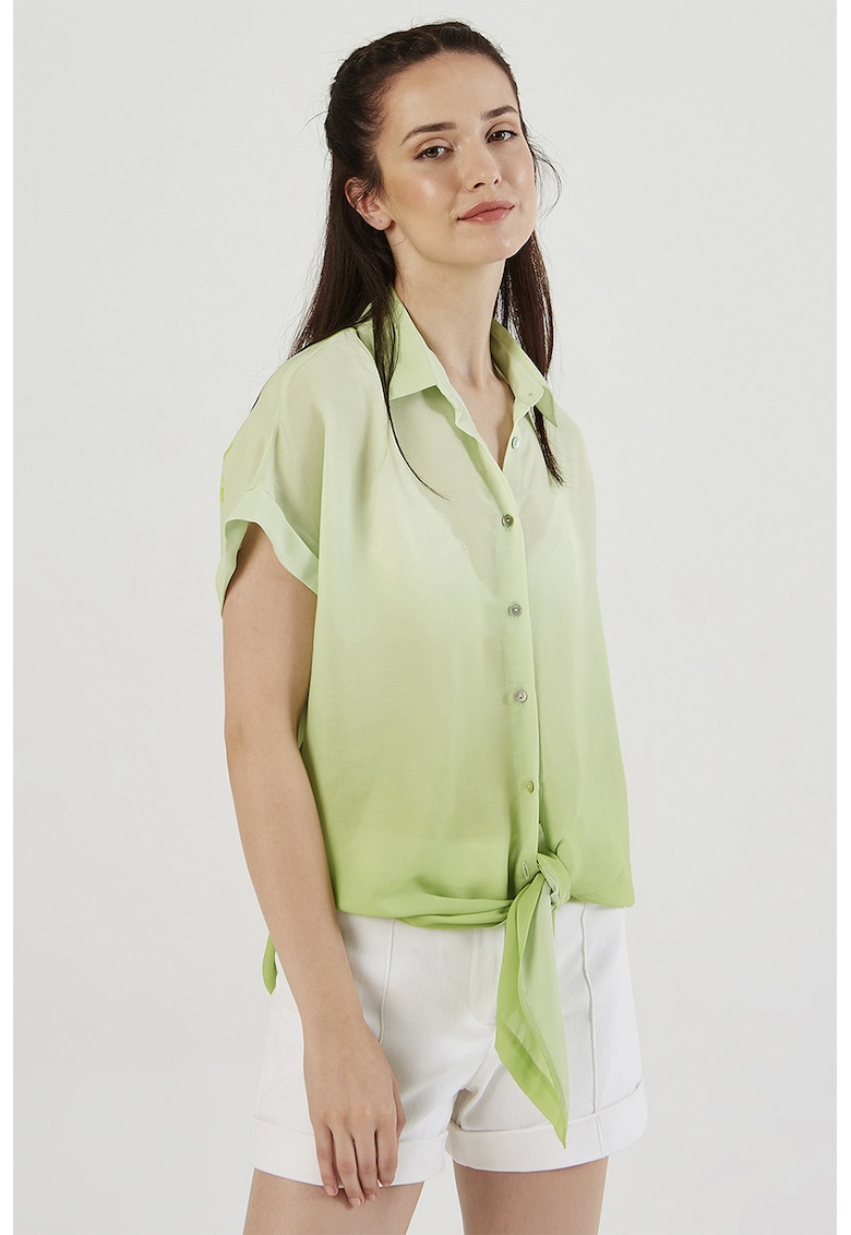 Camasa semitransparenta cu model