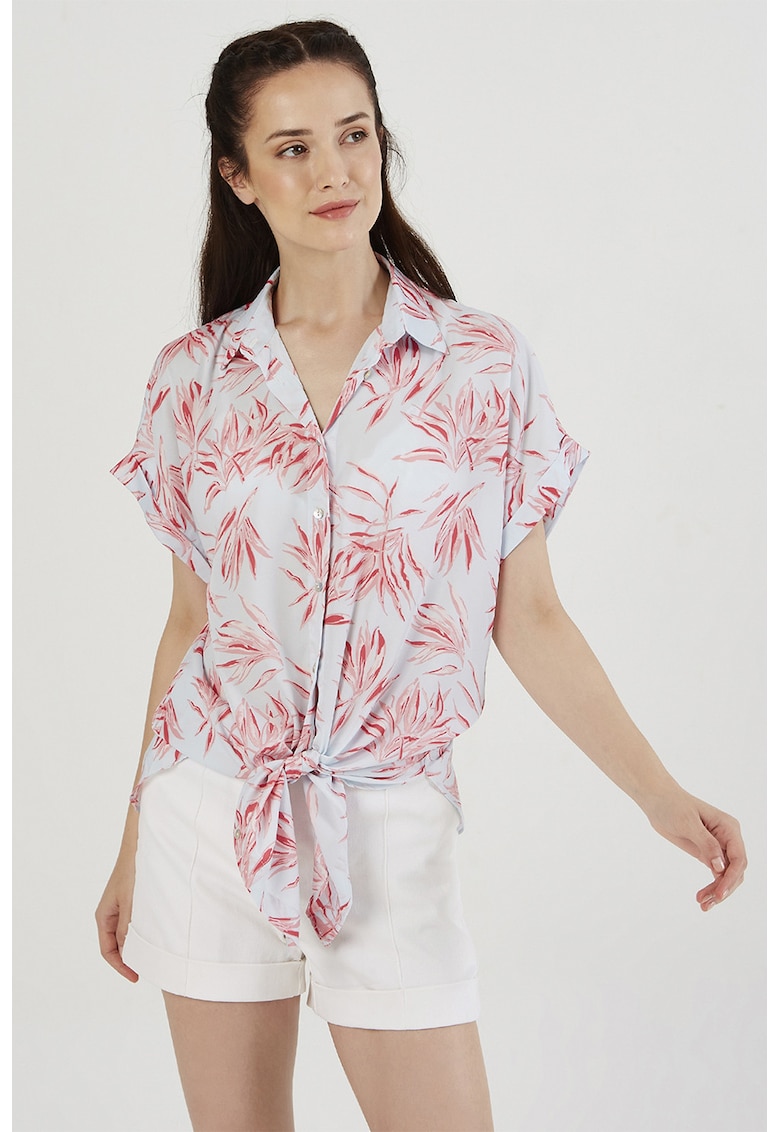 Camasa semitransparenta cu model