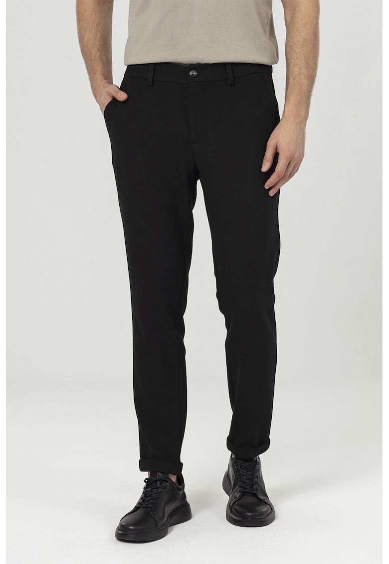 Pantaloni chino uni