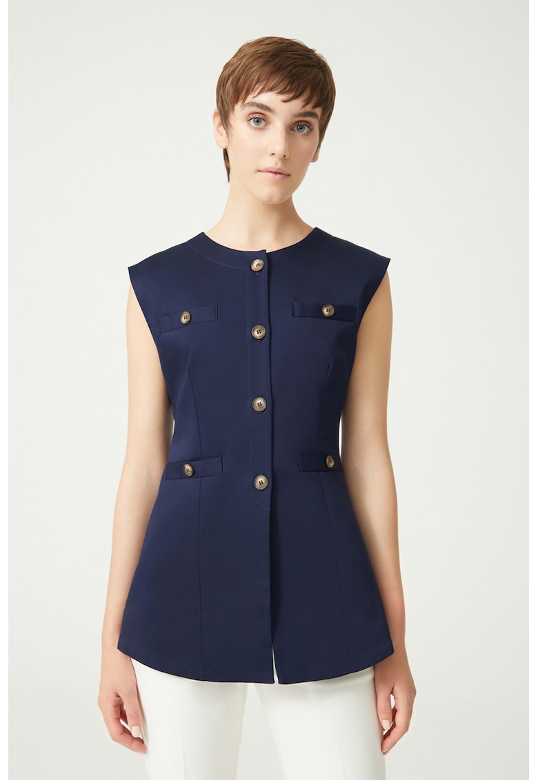 Vesta uni cu nasturi