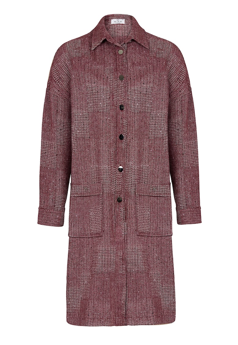 Palton din amestec de lana cu capse