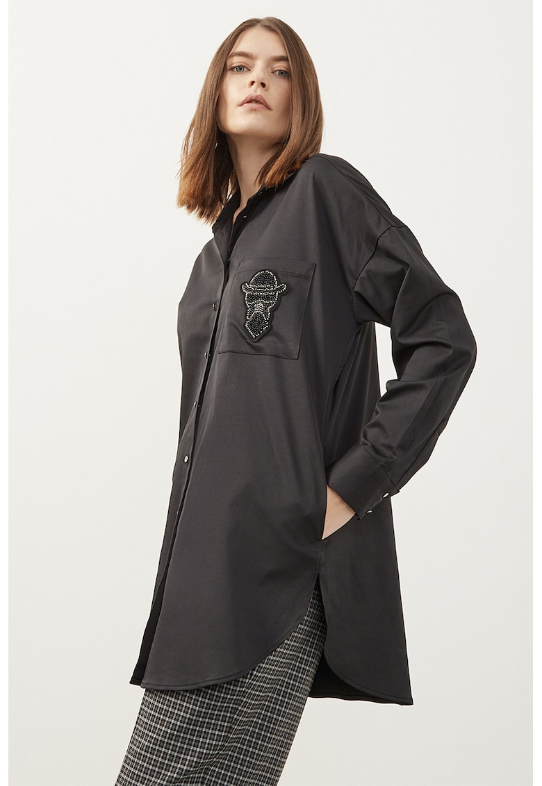 Camasa vaporoasa cu guler clasic